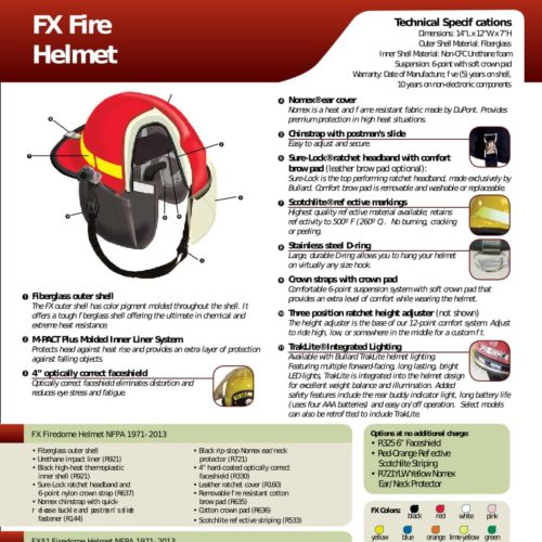 bullard-fx-fire-helmet-spec